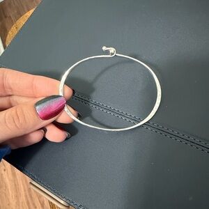 James Avery Silver Hammered Hook-on Bracelet